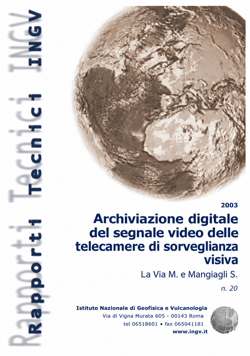 Immagine di copertina del volume 20